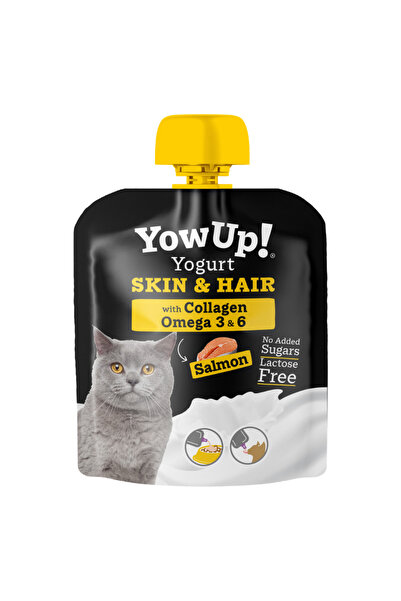 yowup Yogurt With Prebiotics Skin & Hair Cat Wet Food Topper Salmon 85g