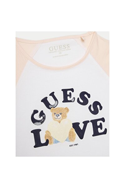 Guess Top de fată J5GI12K6YW4 Alb