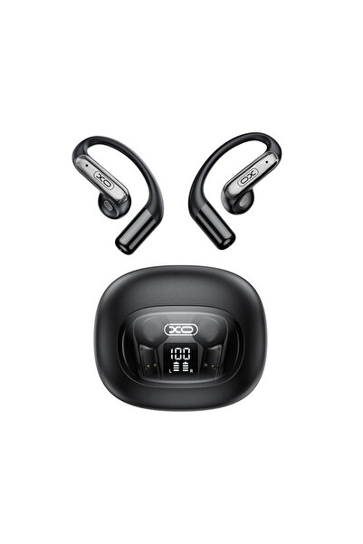 Xo G49 Dijital Ekranlı OWS Kancalı Açık Kulak Bluetooth Spor Kulaklığı Siyah