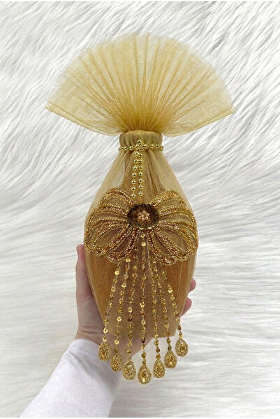 ZEYMERADE Gold Test, Butterfly Applique, Sparkling Sequins and Beaded Henna N...
