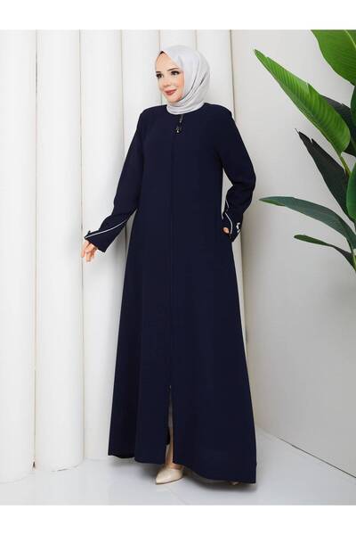 SudeHlt.co Stylish Ferace with Piping and Zipper