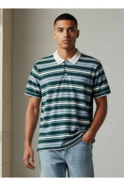 FAV STRIPE KNITTED POLO
