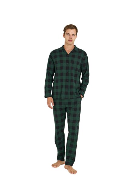 KLY Men's Green Pajama Set 9209