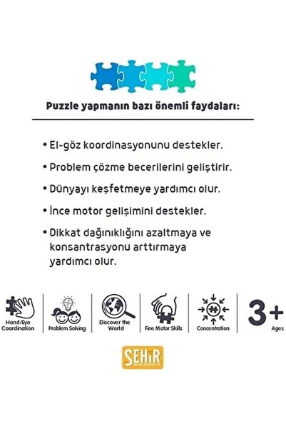 Yıldızan سلسلة ألغاز سلطان مهمت 1000 قطعة بسمك 2.2 ملم مقاس 48x68 سم من سلسلة...
