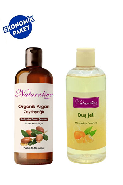 naturalive Repairing and Nourishing Shampoo and Natural Shower Gel with Tange...