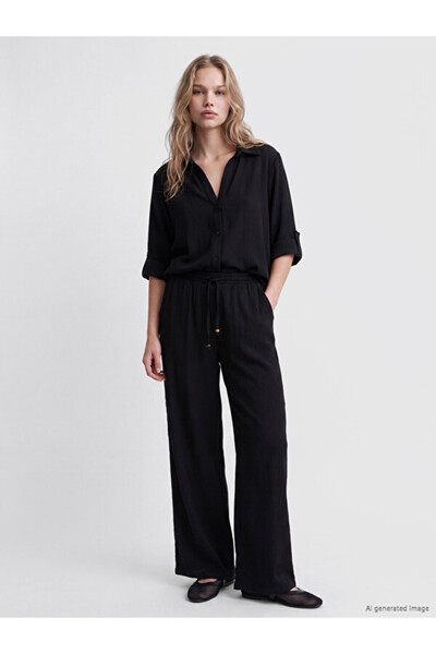 LC Waikiki Esvab • Modern & Distinctive Wide-Leg Women's Trousers with Waist ...