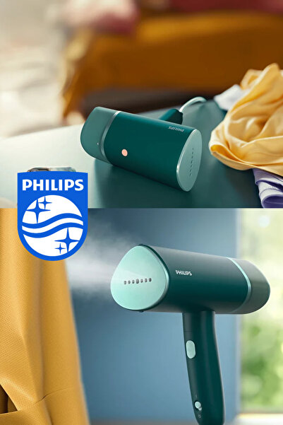 Philips 3000 Serisi El Tipi 20g/dk Sürekli Buhar 1000W Güç Kompakt Seyahat Ti...