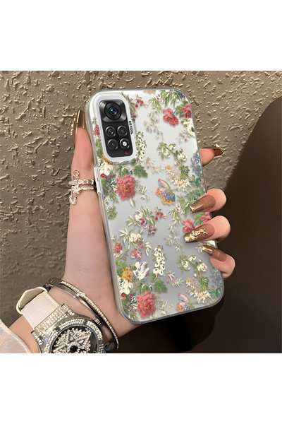 ARTISHELL Redmi Note 11/Note 11S Uyumlu Renkli Bahar Çiçek Deseni Darbeye Day...