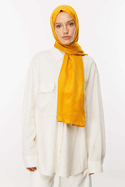 wesscollection شال نسائي منسوج من الجاكار اللامع بنمط سلسلة 75x185 سم