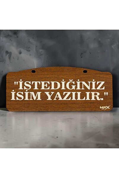 MRX Kişiye Özel MDF İsimlik | Lazer Markalama