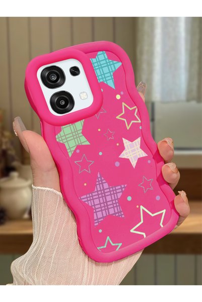 Hontinga Oppo F31 5g Compatible Case Camera Protector Red Silicone Couple Pho...