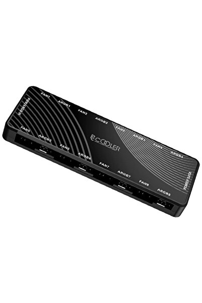 PCCOOLER Controler ventilatoare, PCCOOLER, 8 porturi 4pin PWM, 8 porturi 3pin...