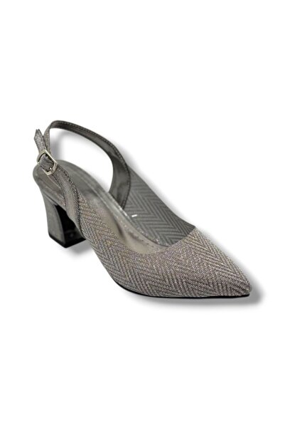 Cakgo Desire 354-26 Pantofi de damă cu toc gros, nichelat, cu model mozaic ar...