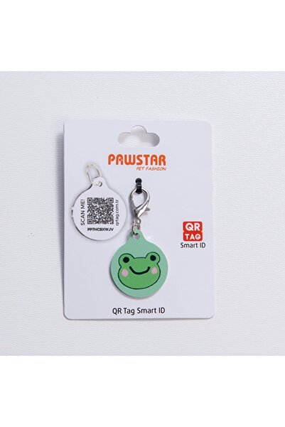 Pawstar Frog Desenli Qr Tag Evcil Hayvan Künyesi İsimlik Pet Tag Köpek Künyes...