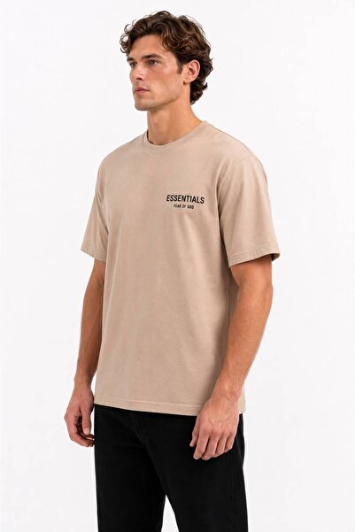 HZR wear تي شيرت رجالي أساسي مطبوع بطباعة الحقن، ياقة دائرية، مقاس عادي، 100%...