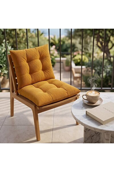 incila home Kabartmalı 2'li Sandalye Minderi Yumuşak Dokulu Modern Dekoratif ...