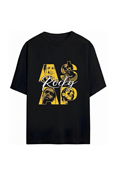SVART WEAR Asap Rocky Printed Unisex Oversize 100% Cotton T-Shirt