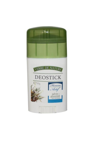 Manicos Дезодорант стик със салвия и глицерин Verre de Nature Homme Active Ma...
