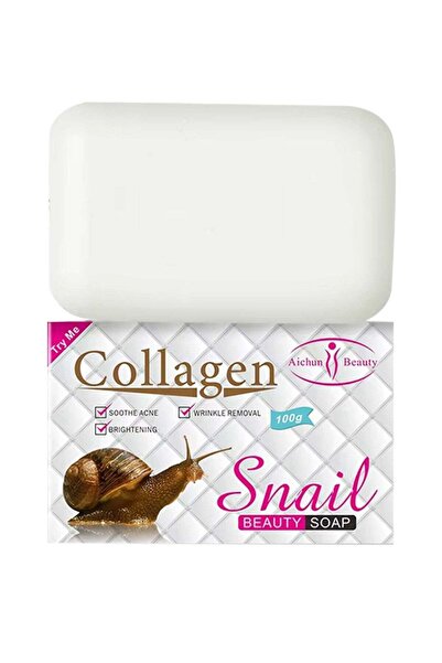 Aichun Beauty 100g Collagen Snail Beauty Soap Collagen Snail Soap Smooth Deli...
