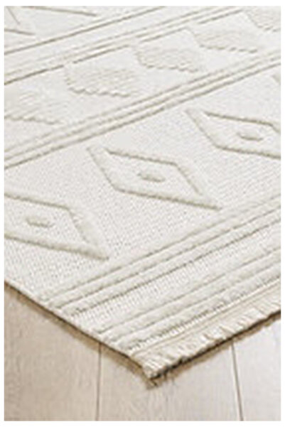Akbel Halı Shibori Aztec 6173 Kaymaz Tabanlı Antialerjik Halı