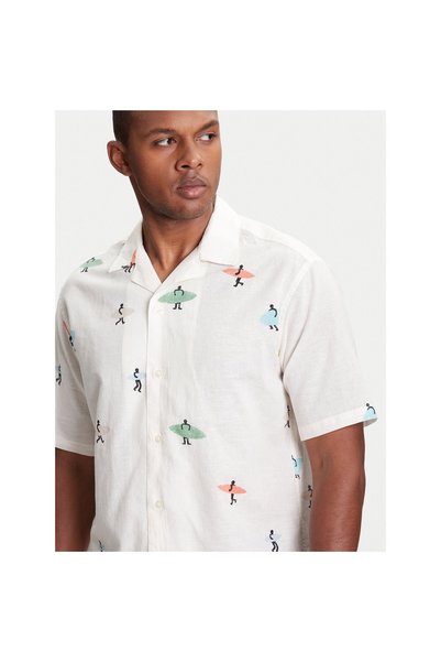 United Colors of Benetton Cămașă bărbătească 5HPWUQ05B Bej