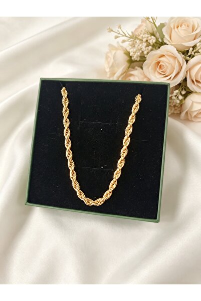 Noon Noora Classic and simple necklace, PVD plated 18K gold stainless steel n...