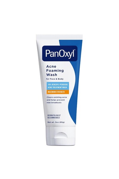 panoxyl Spumă de curățare pentru acnee, 10% peroxid de benzoil, format de căl...