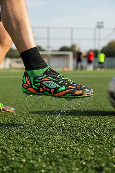 enoch Turf Field Professional Cleats Soccer Sneakers with Patterned Socks
