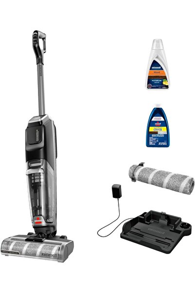 Bissell مكنسة كهربائية لاسلكية 4000E Omniforce Edge للتنظيف الرطب والجاف + تر...