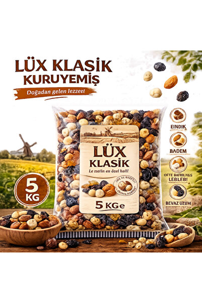 arafalık Klasik Karışık Kuruyemiş 5 KG – Fındık, Badem, Çifte Kavrulmuş Leble...