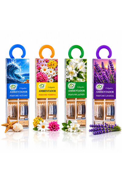V.V LOVE Set 4 odorizante de dulap OUKOU®, arome asortate Ocean, Lavandă, Ver...