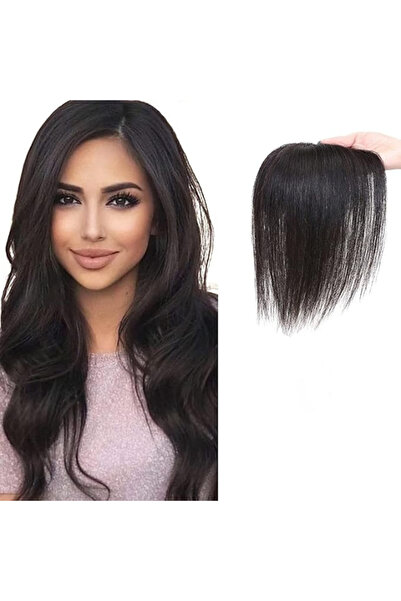 Estelle Human Hair Topper Clip in Hair Toupee for Women Mid Part Straight Wig...