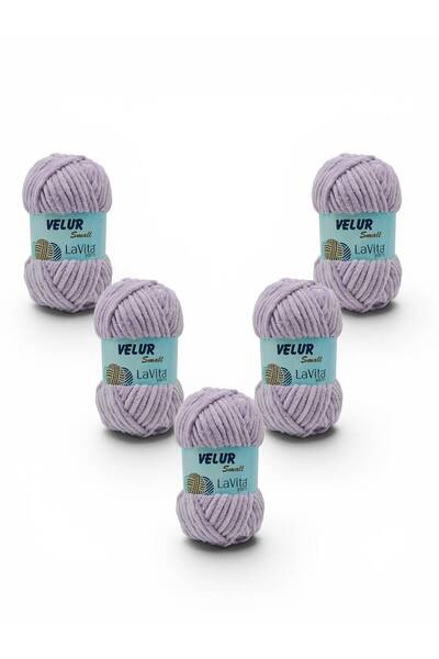 LaVita Yarn LaVita Velur Small Kadife El Örgü İpi %100 Polyester 250gr 5 ADET...