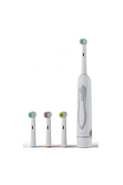 Polosmart PBS709 Pilli 4 Başlıklı IPX5 Diş Fırçası Beyaz