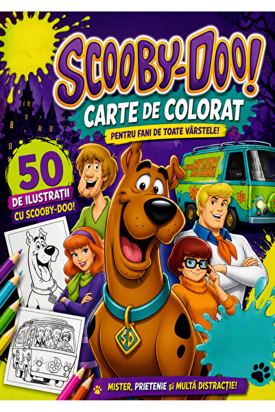 Scooby Doo Βιβλίο ζωγραφικής, 50 εικονογραφήσεις Σκούμπι-Ντου, Α4