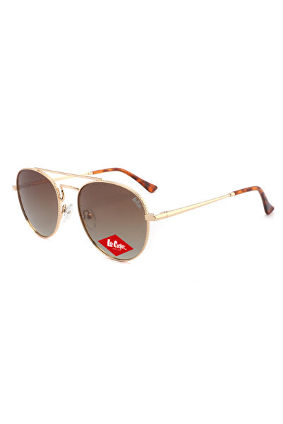Lee Cooper Men 1.1 Tac Polarized Sunglasses Gold Mirror Lens - LCM10500C1