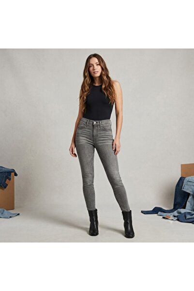 Levi's بنطلون جينز ميلي عالي الخصر فائق النحافة من القطن المرن -0225