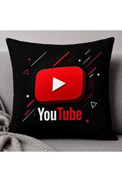 AZIZI TEKSTIL Tiktok printed decorative pillow - fiber filled cushion 38x38 cm