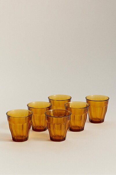 LEFTIES 6'lı Duralex® Amber Rengi Cam Bardak Pack 250 ml