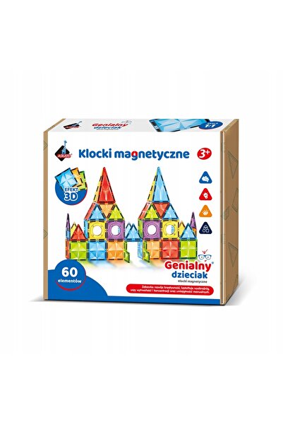 Askato Blocuri magnetice 60 de piese
