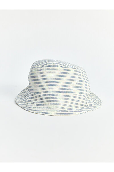 LC Waikiki Peak New Season Blue Striped Baby Boy Trilby Hat