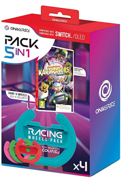 Oniverse Nickelodeon Kart Racers 2: Γκραν Πρι + Έκδοση Πακέτου με 4 Τροχούς (...