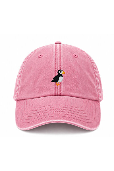 WeavedCo Puffin (Sea Parrot) Vintage Washed Hat (Not Printed, Embroidered)
