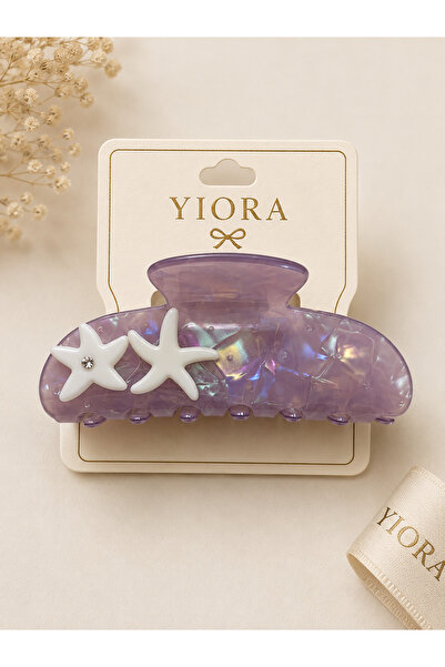 yiora Women's Premium Series Imported Bone Acetate Starfish and Stone Detaile...