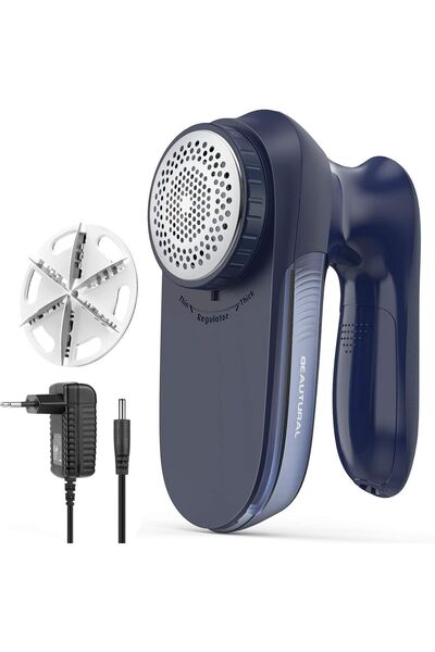 BEAUTURAL Aparat de îndepărtat scame, 9000 RPM, cu 6 lame, 2 viteze, perie de...