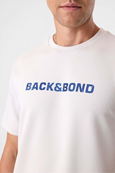 Back And Bond White Men's Crew Neck T-Shirt Bts1008500000