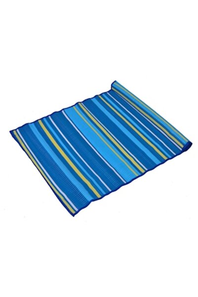ivokid Rolă de saltea de plajă albastră cu dungi Sky 180x72cm
