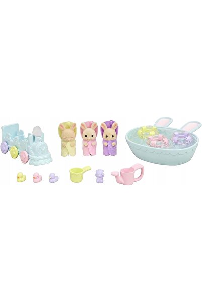Epoch Games Sylvanian Families Set Trei gemeni la baie 5707