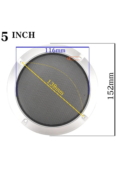 Choice1 5 inch 1Pcs 2/3/4/5/6.5/8/10 inch Speaker Net Cover Metal Iron Wire G...
