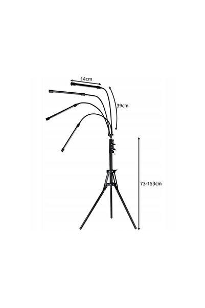 Gardlov Lampă pentru plante Panou LED pentru creștere x 4 cu temporizator pen...